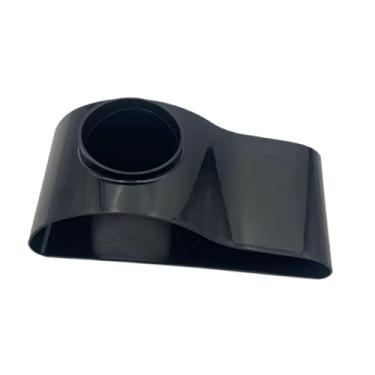 Imagem de Fenteer Túnel subterrâneo para aquário, 17,5x8,8x5,4 cm, com furo único para visualização de peixes e camarões sob cascalho, decoração para aquário, Preto