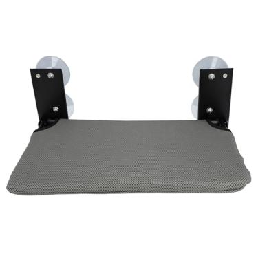 Imagem de Luqeeg Rede de Janela para Gatos, Poleiro Dobrável para Janela de Animais de Estimação Cama Elevada para Gatos Sem Fio Em Aço Inoxidável Saco de Dormir de Rede para Grandes