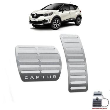 Imagem de Pedaleira Renault Captur Automatico 2017 Até 2020 Aço Inox