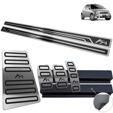 Imagem de Descanso Pedaleira Soleira Preto Ford Ka 1997 A 2007