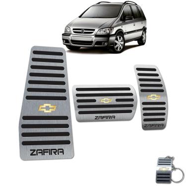 Imagem de Pedaleira Automático + Descanso Zafira 2001 A 2012 Preto