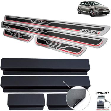 Imagem de Soleiras Gravação em Preto Alto Relevo Polo GTS 250 TSI