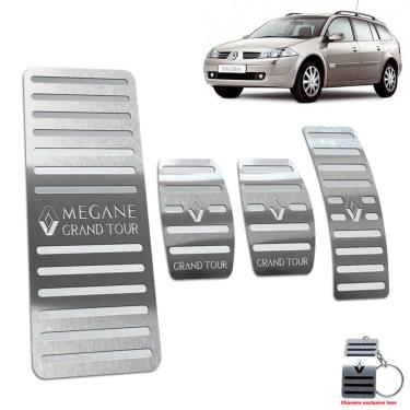 Imagem de Pedaleira +Descanso Megane Grand Tour 2007/2013 Manual Prata