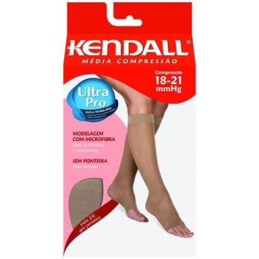 Imagem de Meia Feminina Kendall 34 Média Compressão Sem Ponteira 15~20 mmHg, Mel