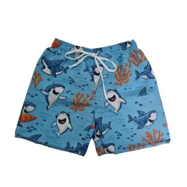 Imagem de Bermuda Infantil Menino - Estacoes da moda , Tubarao azul, 4