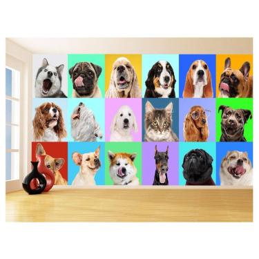 Imagem de Papel De Parede Animais Cachorro Várias Raças 3,5M Anm420