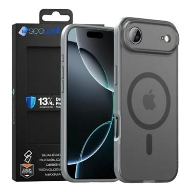 Imagem de Capa Capinha Phantom Magnetica Para iPhone 17 Air – Proteção Magnética Premium, Ultra Fina, Antiderrapante, Compatível com Carregamento Sem Fio, Transparente e Resistente a Impactos (Cinza)