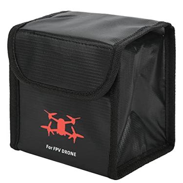 Imagem de Domary Saco de Bateria de Lipo à Prova de Fogo à Prova de Explosão Com Design de Gancho e Loop, Resistente Ao Calor da Radiação, Ideal para FPV Drone (2 bateria)