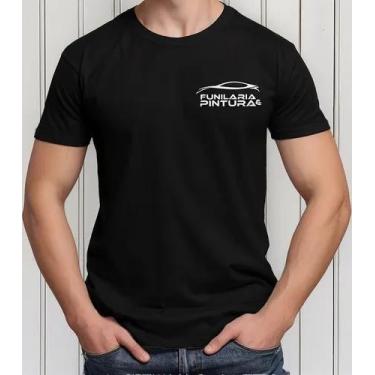 Imagem de Camisa Camiseta Masculina Feminina Algodão Uniforme Profissional Traba