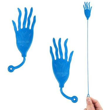 Imagem de Kit 3 Mãos Grande Pegajosas Estica Gruda Na Parede Brinquedo - R. Toys