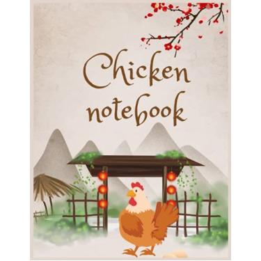 Imagem de Chicken Notebook: Blank Lined Journal - Sketch Drawing, Journal Notes Sketchbook - Perfect gift for Chickens Lovers, Students, Teachers and Kids 8.5 x 11 inch 100 Pages