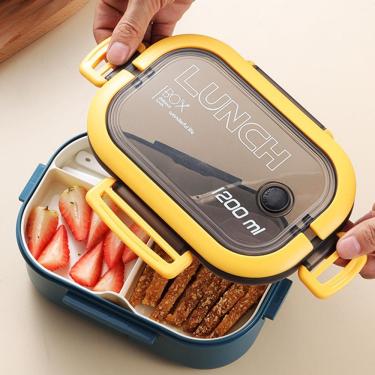 Imagem de Lancheira de plástico resistente a altas temperaturas sem BPA