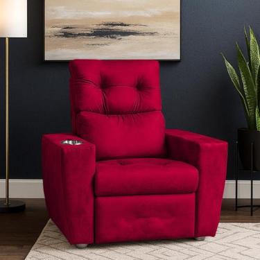 Imagem de Poltrona Idoso Reclinável 3 Posições Magazine - BL Decor, Vermelho