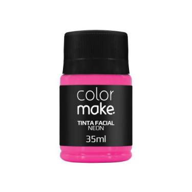 Imagem de Kit 6 Tintas Líquida Flúor neon Colormake 35ml - Colormakr, Rosa Neon