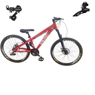 Imagem de Bicicleta 26 VikingX Tuff25 21v Cambios Shimano Freeride Disco Mecânico Pneu Slick 1.50-Unissex