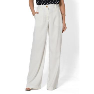 Imagem de Calça Bisô Alfaiataria Reta Branca-Feminino