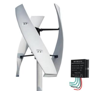 Imagem de 220V,HYZHANHONG Gerador Eólico Vertical de 3 Fases de Baixa Velocidade 9000W com Controlador 12V 24V 48V 220V Sem Ruído, para Sistema de Geração de Energia Solar