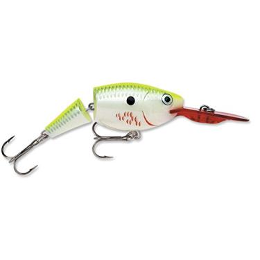 Imagem de Rapala Isca de pesca Shad Rap 05 articulada (Bleeding Chartreuse Shad, tamanho 2)