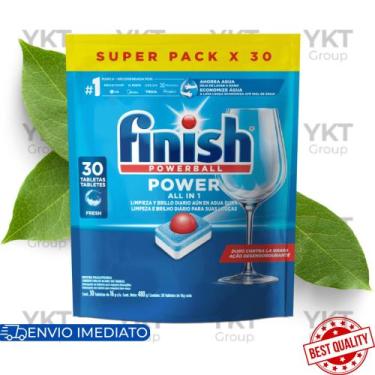 Imagem de Finish Detergente Tabletes Powerball Power 30u Lava Louças Original