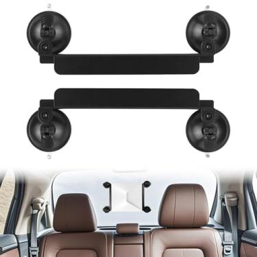 Imagem de Taruor Suporte de Ventosa para Pára- de Painel Carro Durável para Mini, Kit Montagem Com Alça Antiderrapante, Ideal Viagens Rodoviárias, 4 Ventosas Incluídas (Preto)