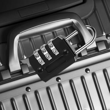 Imagem de Pacote com 2 fechaduras de combinação de armário - senha de 3 dígitos, resistente à água, adequado para escolas, academias, instalações esportivas, cercas, caixas de ferramentas, portas e uso ao ar