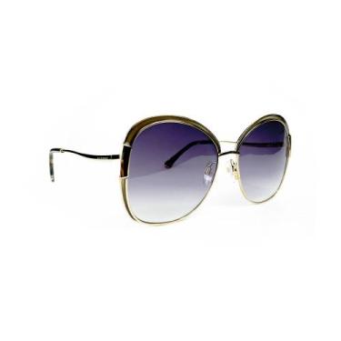 Imagem de Óculos Solar Ana Hickmann Ah30000 04a Cinza Brilho Lente Cinza Degradê