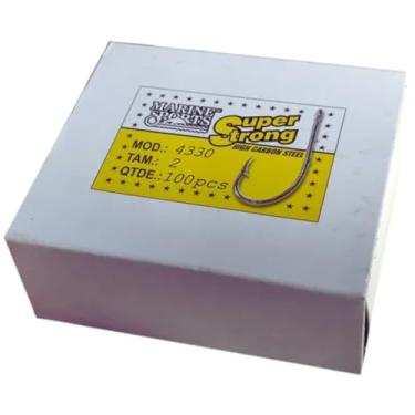 Imagem de Anzol Marine Sports Super Strong 4330 Tamanho Numero 02 Caixa Com 100 Unidades