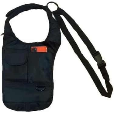Imagem de Bolsa Oculta de Ombro Antifurto – Mochila/Shoulder Bag com Compartimentos Seguros | Organizador de Objetos Pessoais, Celular, Carteira e Chaves | Preta e Discreta