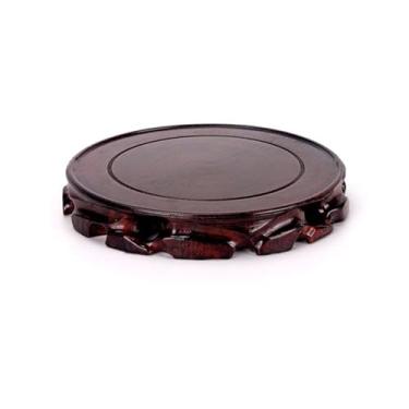 Imagem de suporte para bonsai Conjuntos de chá e café com pedestal madeira, base para vaso flores, suporte para exposição(Grande)