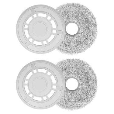 Imagem de Panos de esfregão com suporte de reposição para aspirador Xiaomi X20+ 