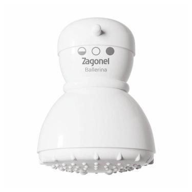Imagem de Chuveiro Ducha Zagonel Ballerina 3 Temperaturas Branco, 220V