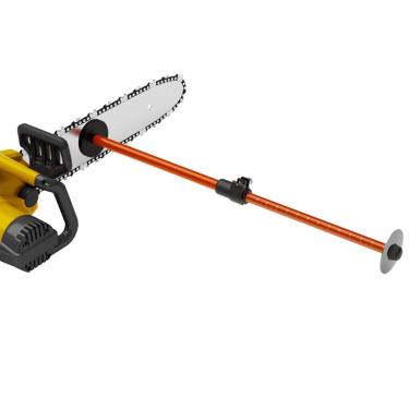 Imagem de LittleVoleSherry Ferramenta magnética de medição de lenha, marcador magnético de lenha com marcas medidas, ferramenta de medição de motosserra para lenha, ajuste livre de 40 cm e 73 cm, laranja de