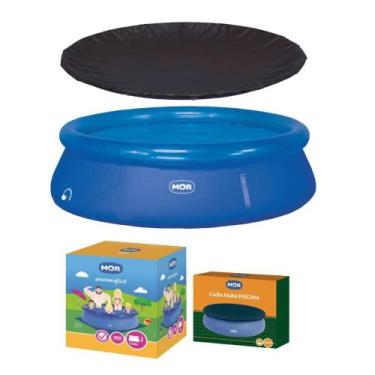 Imagem de Piscina Inflável 4600 Litros Redonda Splash Fun com Capa Mor