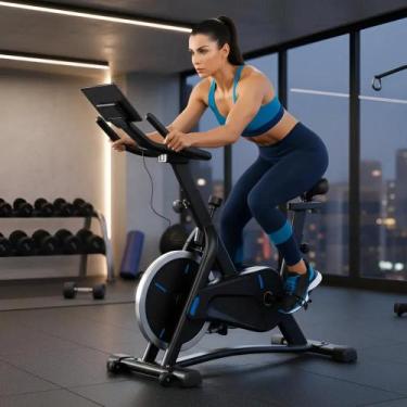 Imagem de Bike Ergométrica Spinning Fitness 13kg de roda de inércia Ideal para T