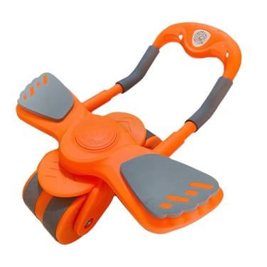 Imagem de Roda abdominal de suporte de cotovelo, exercício de emagrecimento abdominal de recuperação automática, equipamento de fitness de suporte de cotovelo doméstico, artefato abdominal emagrecedor (laranja)
