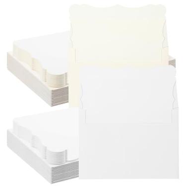 Imagem de Pacote com 200 cartões e envelopes em branco, 13 x 18 cm, cartolina plana creme, envelopes A7, selagem automática para casamento, convites, cartolina DIY, cartões de agradecimento e todas as ocasiões