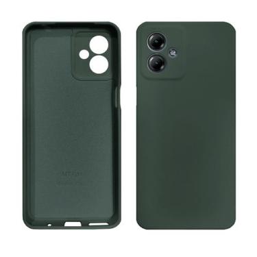Imagem de Capinha Compatível Moto G14 Silicone Proteção de Câmera Lisa - GCM CAS