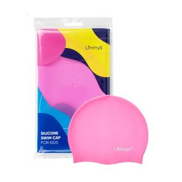 Imagem de Limmys Touca de natação infantil – Touca de natação 100% silicone para meninos e meninas – Touca de natação macia, elástica e confortável – projetada para conforto e durabilidade