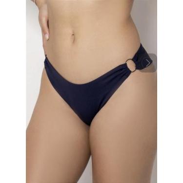 Imagem de Calcinha de Biquíni Azul Marinho Kai - Confeccionada em Poliamida com 