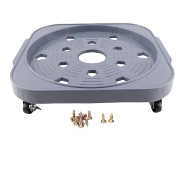 Imagem de Suporte de planta rolante com rodas Caddie de planta móvel multifuncional para serviço pesado para uso interno e externo em jardim Material PP durável 28 cm de diâmetro 60 kg de