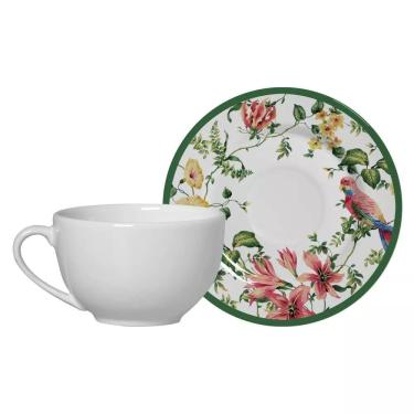 Imagem de Conjunto com 6 Xícaras de Chá com Pires Harmony 250ml