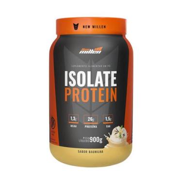 Imagem de Whey isolado protein baunilha 900g pote 22g proteina new - NEW MILLEN