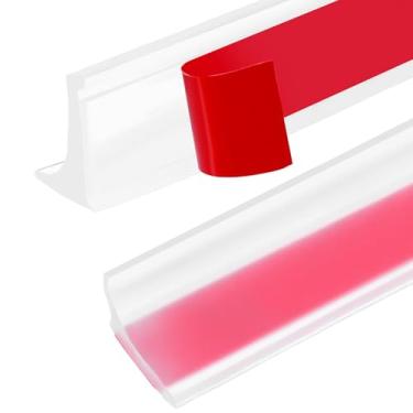 Imagem de Barragem de água de limite de chuveiro de 99 cm, barreira impermeável de silicone autoadesivo, proteção de água de chuveiro à prova de vazamento, fácil instalação para chuveiros, banheiras, pias e