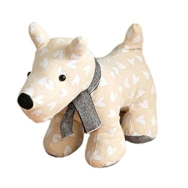 Imagem de Fenteer Batente de porta decorativo em forma de cachorro, com peso, fácil de mover e à prova de vento, ideal para quarto, banheiro, escritório e casa, Padrão