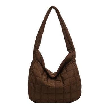 Imagem de Bolsa Transversal Feminina Plissada Fluffy Retro de Algodão Estilo Descontraído Confortável Espaçosa Prática Leve Versátil Segura Organizada para Uso Diário Ombro Sling