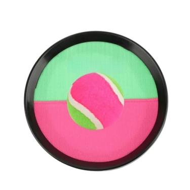 Imagem de Luqeeg Conjunto de Atividades de Jogo de Bola Infantil para Desenvolver Habilidades de Coordenação Mão-olho - Alça de Mão Ajustável para Praia ou Brincadeiras Ao Ar Livre