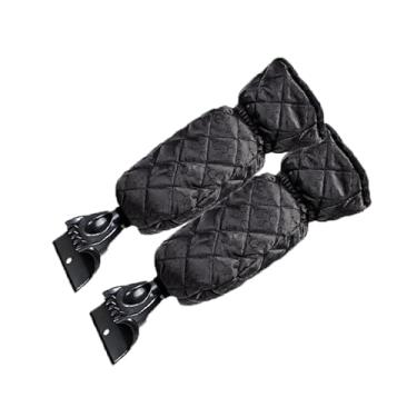 Imagem de TAEAFER Raspador de gelo com luva - Raspadores de gelo à prova d'água Ferramenta de remoção de neve para para-brisas de carro, SUV, caminhão - Luva de luva confortável para remoção rápida de gelo e