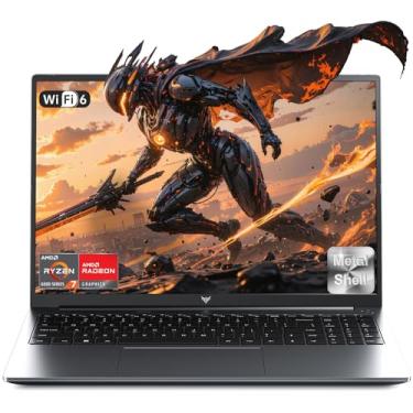 Imagem de Laptop, novo laptop 2025 com processador Intel N150 (até 3,6 GHz), 16 GB RAM 512 GB NVMe SSD, tela FHD de 15,6 polegadas, laptop Windows 11/Student/Business, capa de metal, HDMI, USB 3.2, bateria de