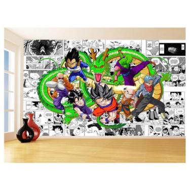 Imagem de Papel De Parede Dragon Ball Goku Vegeta Anime 3,5M Dbz209 - Você Decor