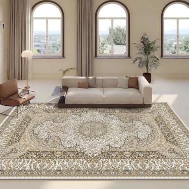 Imagem de Tapete Persa Retrô para Sala de Estar, Decoração para Área do Sofá, Tamanho Grande, Tapete Lavável para Casa e Quarto (180x250cm 71x98in/Sem Fiapos-6)